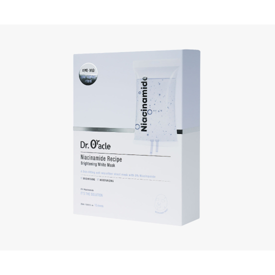 Dr.Oracle Набор масок для сияния кожи с ниацинамидом Niacinamide Recipe Brightening White Mask (10 шт)
