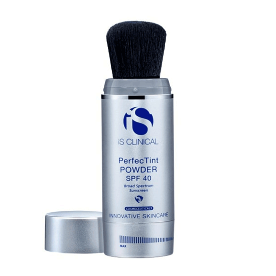 IS CLINICAL Солнцезащитная пудра с ультрамягкой щеточкой SPF 40 оттенок светлый | PerfecTint Powder SPF 40 Ivory