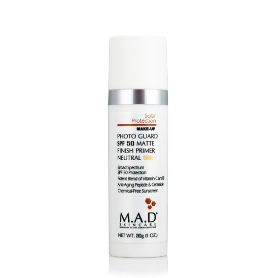 M.A.D Skincare Матирующий крем-праймер с защитой светлый| PHOTO GUARD SPF 50 MATTE FINISH PRIMER-NEUTRAL