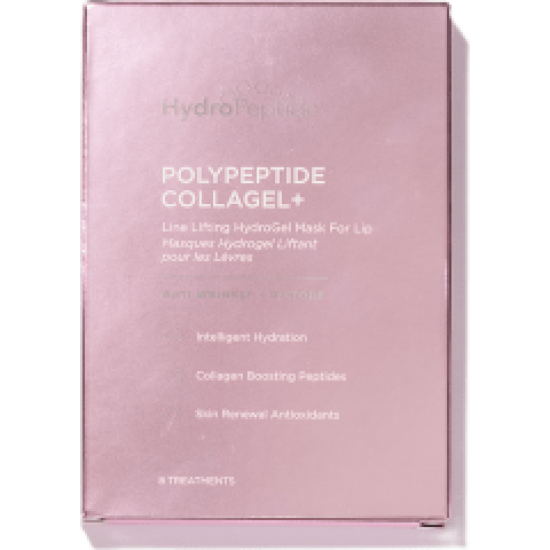 HydroPeptide  Обновляющая и повышающая упругость гидрогелевая маска для губ | POLYPEPTIDE COLLAGEL+ LIP MASK 8 шт.